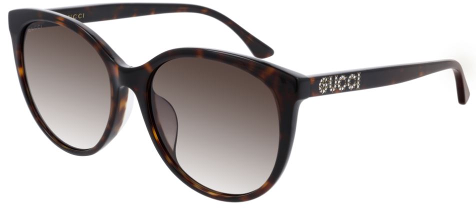 Gucci GG0729SA 002 Brown Havana Gradient Acetate Sunglasses - Made in Italy | Luxury Fashion Accessories for Women & Men, Perfect for Summer Outfits & Beach Vacations
