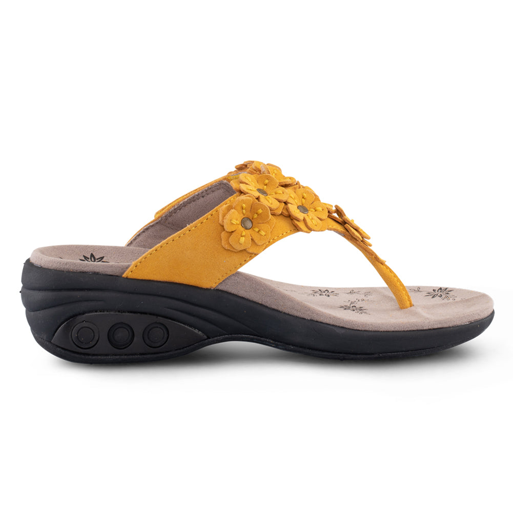 Flora Women's Adjustable Leather Sandals - Comfortable Summer Casual Shoes for Beach, Travel & Everyday Wear