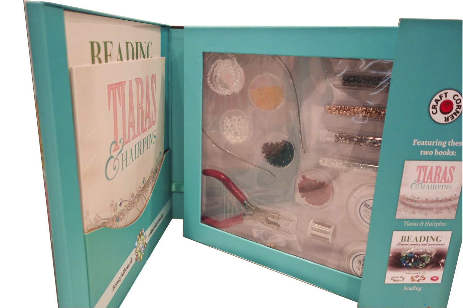 SpiceBox Books Jewelry Making Kit for Kids & Beginners - 200+ Beads, Charms & Supplies - DIY Bracelet, Necklace & Earrings Craft Set - Creative Gift for Girls & Teens - Arts & Crafts Activity for Parties, Birthdays & Home Fun