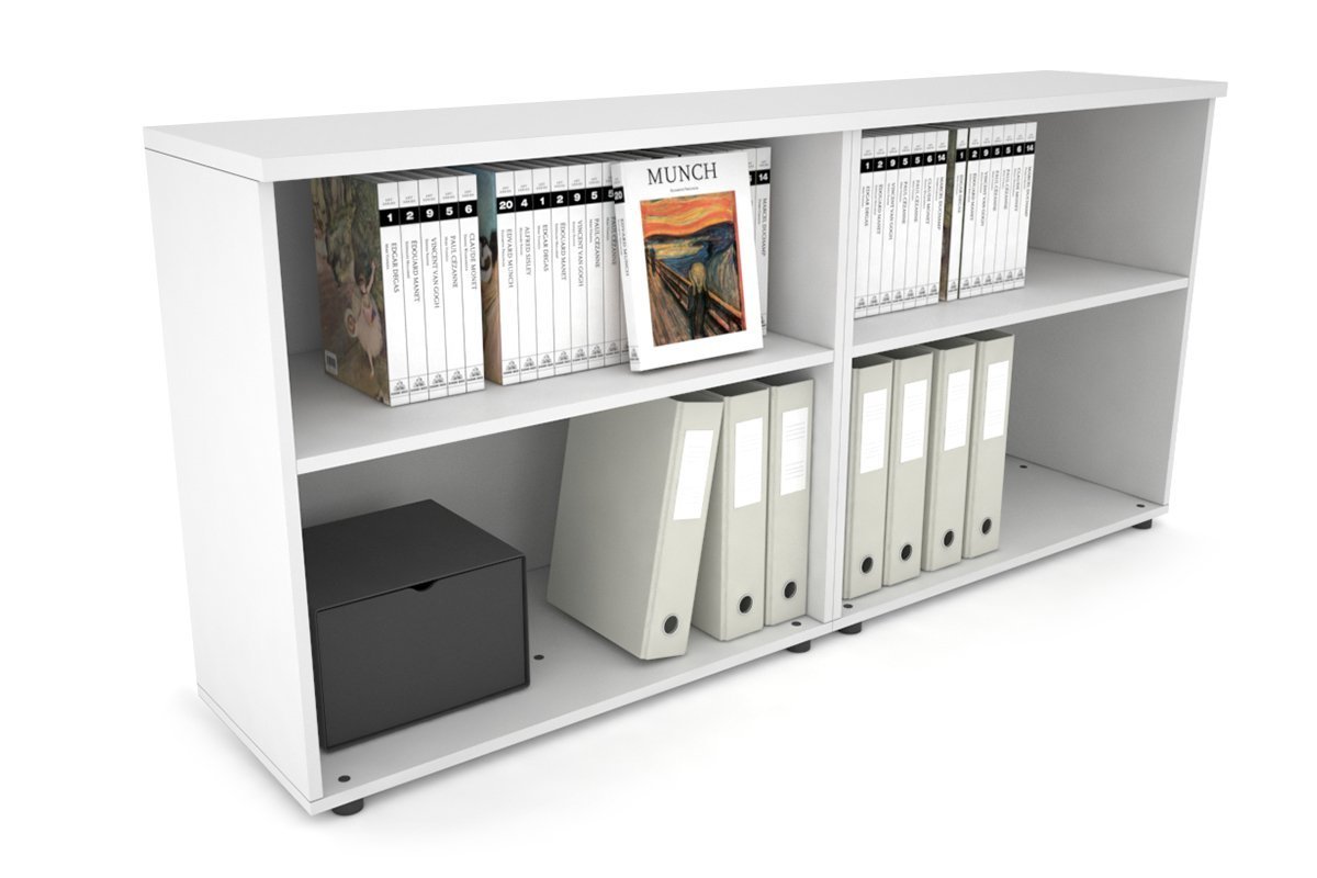 Small Open Bookcase - 1600W x 750H x 350D - Compact Uniform Bookshelf for Home Office, Living Room & Bedroom Organization