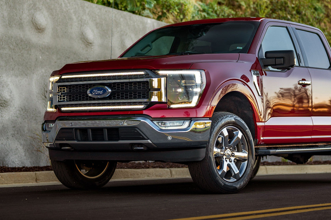 2021+ Ford F-150 XBG LED DRL Grille - High-Intensity Daytime Running Lights for Enhanced Visibility & Style - Perfect for Off-Roading, Night Driving & Truck Customization
