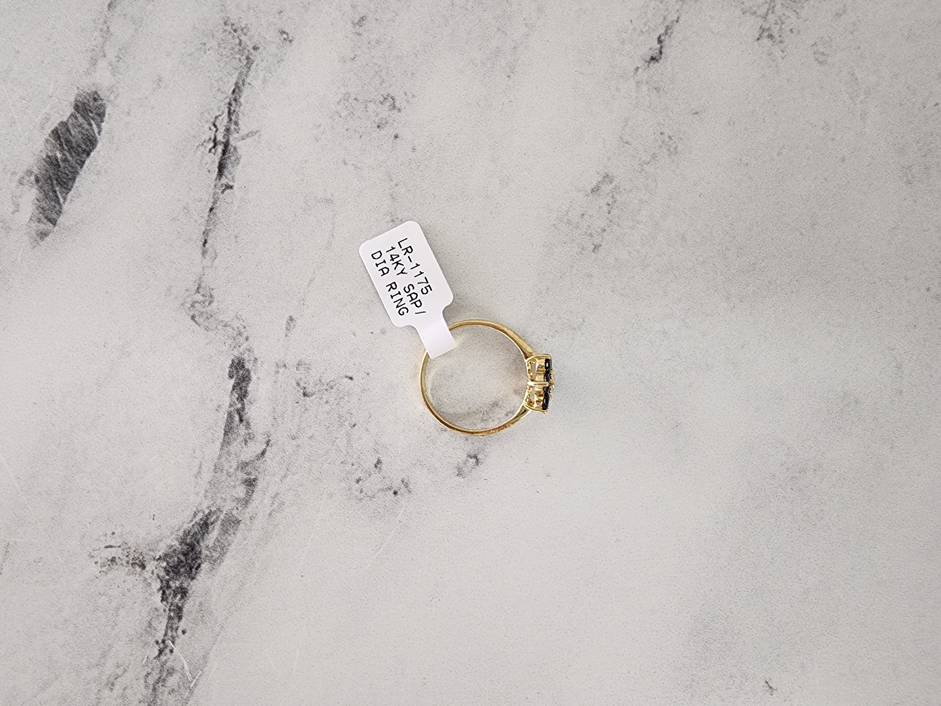 14K Yellow Gold Sapphire Flower Ring for Women - Elegant Floral Jewelry Gift for Birthday, Anniversary & Special Occasions
