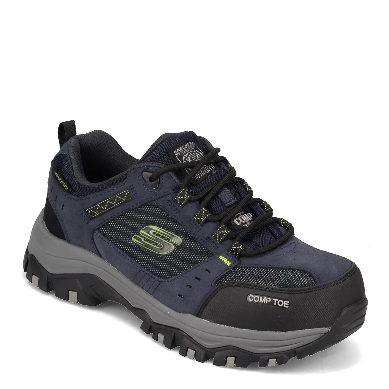Skechers Men's Greetah Construction Work Shoes - Lightweight & Slip-Resistant Safety Footwear for Construction Workers & Outdoor Laborers (Perfect for Job Sites, Warehouse Work & Heavy Duty Use)