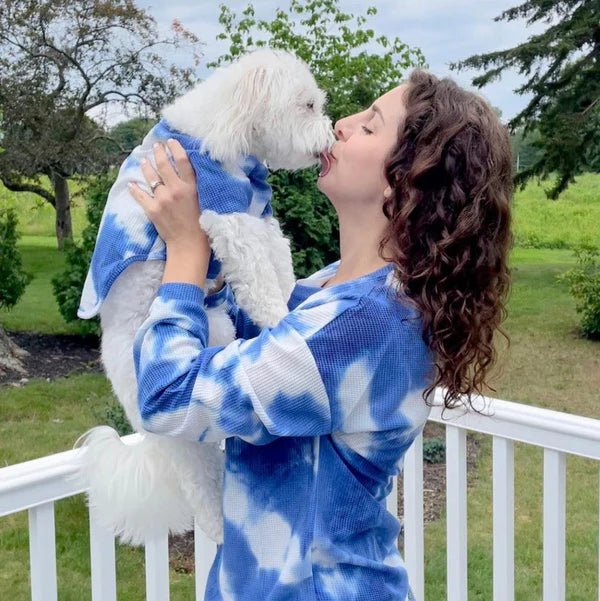 Blueberry Kisses Matching Tie Dye Set for Women - Mother Daughter Outfits - Family Matching Pajamas - Perfect for Valentine's Day, Christmas & Family Photos