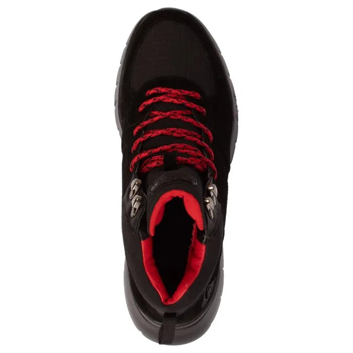Quiksilver Fujia Boot - Men's Waterproof Snow Boots for Winter Hiking & Outdoor Adventures (Black/Red)