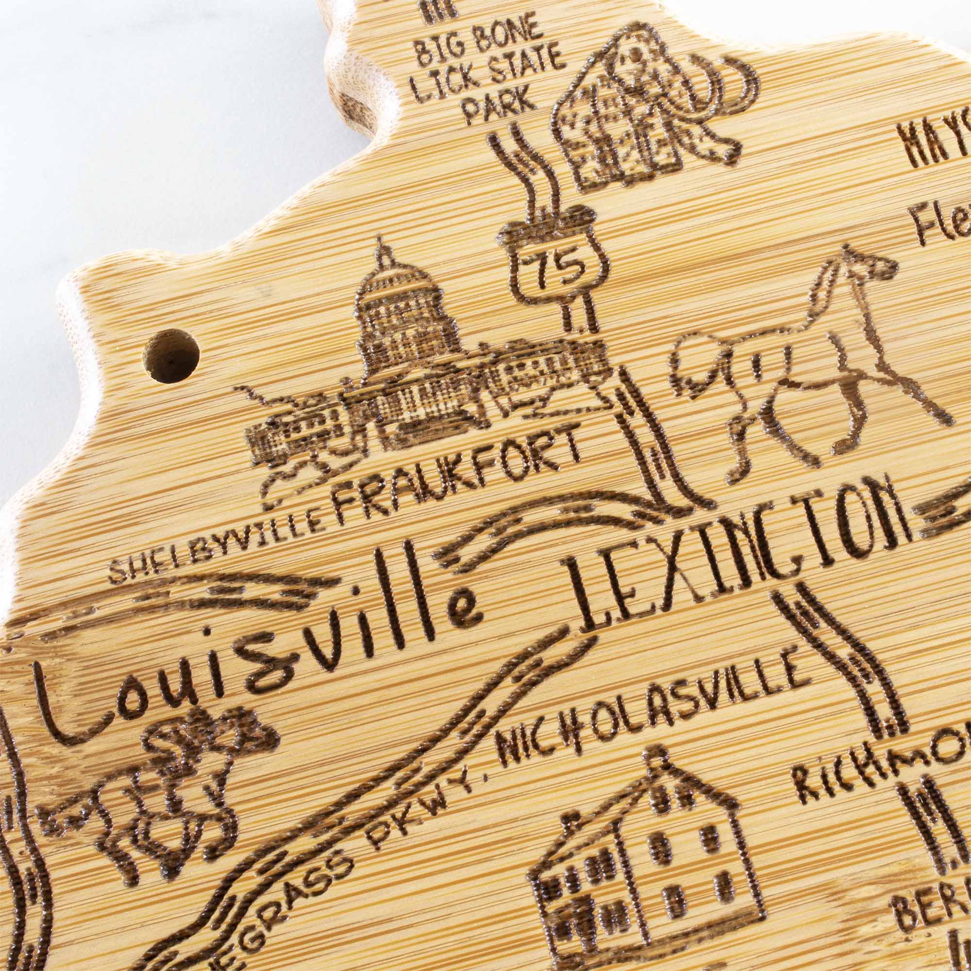 Premium Kentucky-Themed Wooden Cutting Board - 18