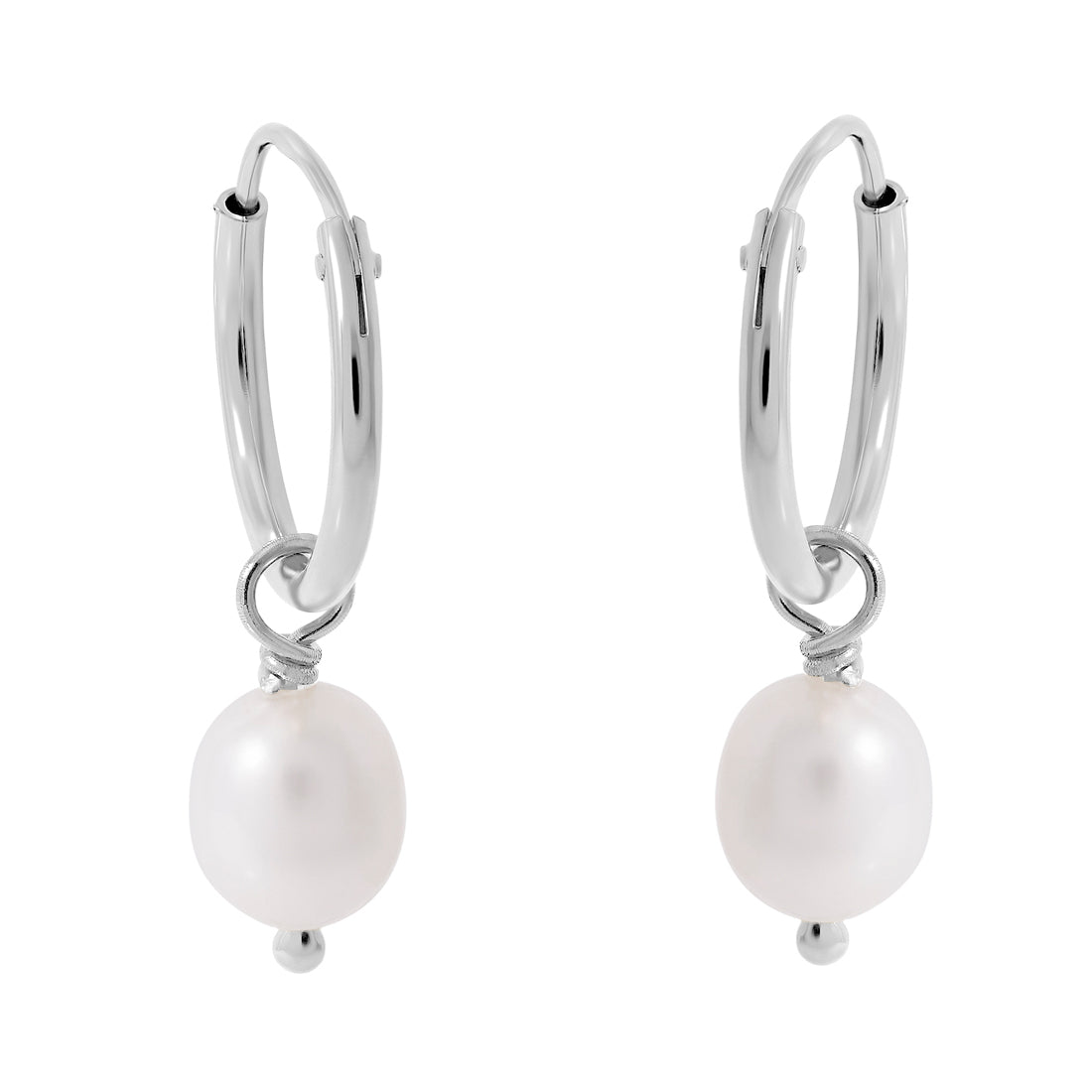 Elegant Pearl Sleepers for Women - Hypoallergenic Comfort Earrings for Sleeping & Everyday Wear