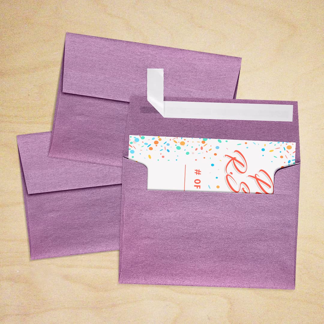 Premium LUXPaper A1 Invitation Envelopes - 80 lb Punch Metallic, 3 5/8