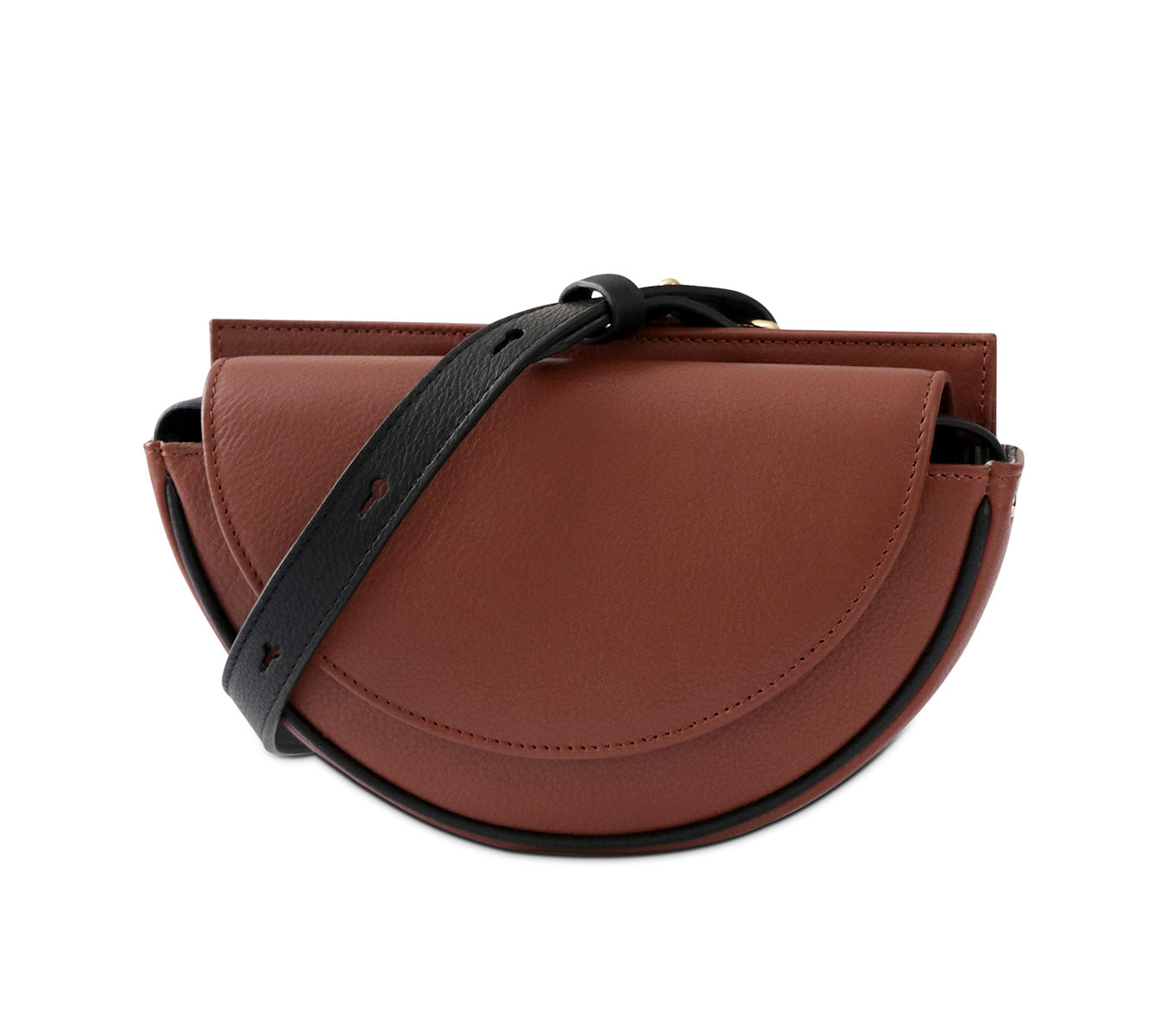 Premium Leather Crescent Belt Bag - Stylish Crossbody Fanny Pack for Women & Men - Perfect for Travel, Hiking, and Everyday Use