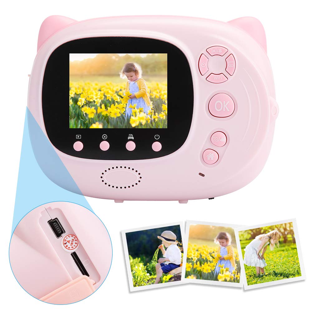 01 02 015 Kids Instant Camera - Portable Polaroid Camera with HD Photo Quality & Durable Design | Perfect for Travel, Birthday Gifts & Family Memories