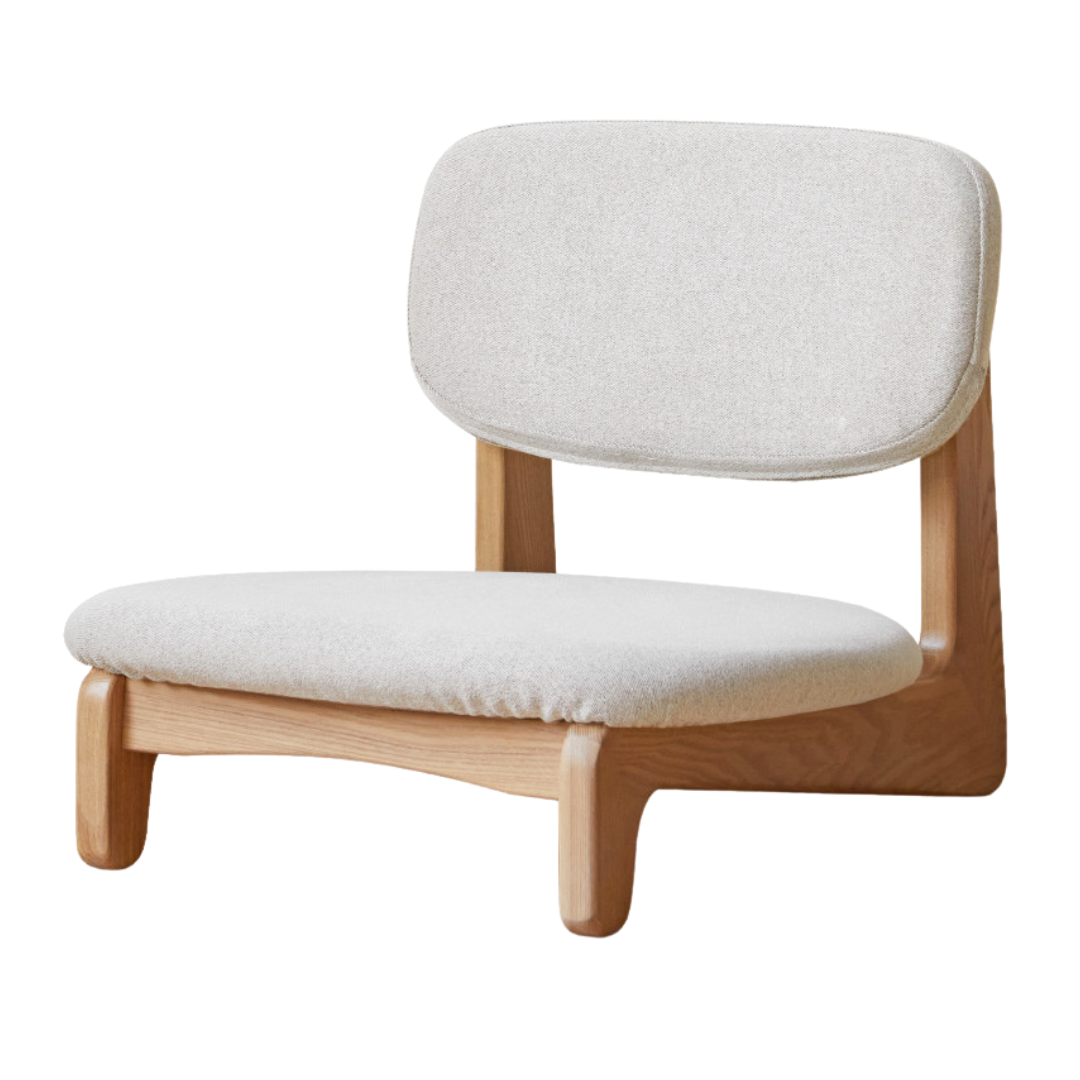Japanese Style Oak Solid Wood Tea Chair - Handcrafted Traditional Tea Ceremony Chair for Zen Garden, Meditation & Home Decor