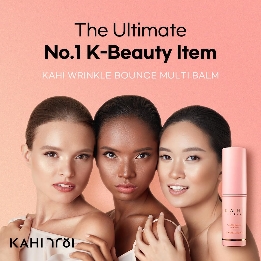 KAHI SOUND OF SEOUL Multi-Balm Facial Cream with Jeju Island Organic Oil & Collagen - Korean Anti-Wrinkle Treatment for Hydration & Fine Lines - 9g Made in Korea | Perfect for Daily Skincare Routine & Travel