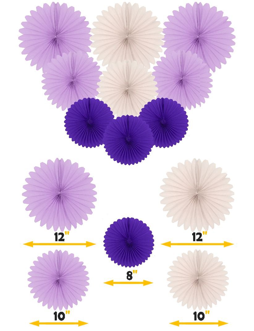Gold & Purple First Birthday Decoration Set - 24PC Party Kit with 