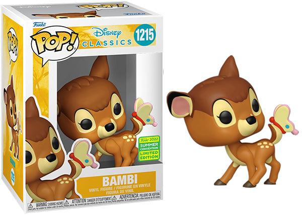 Bambi with Butterfly 1215 - 2022 Summer Convention Exclusive Collectible Figurine - Perfect for Disney Fans, Collectors, and Home Decor
