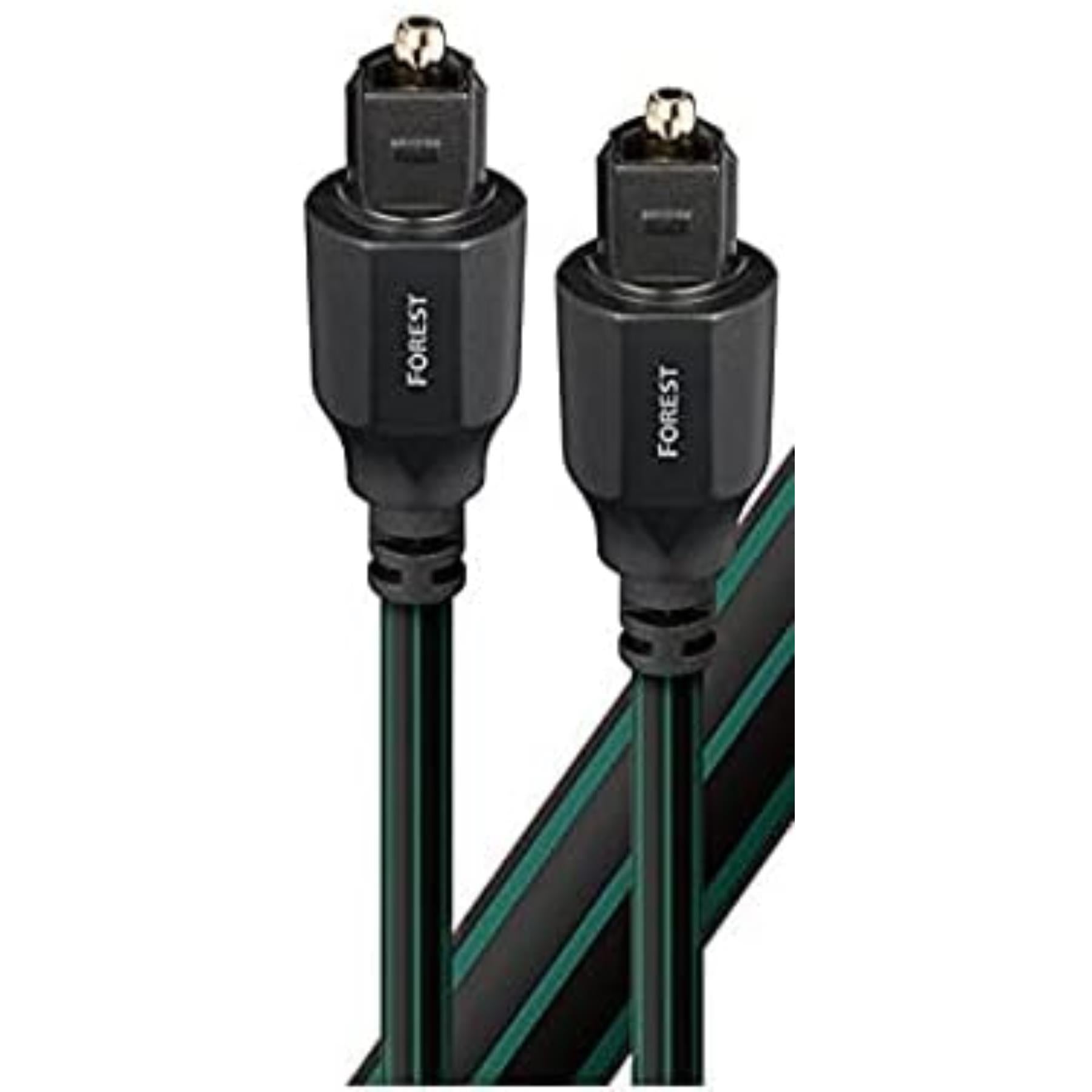 AudioQuest Forest OptiLink Optical Audio Cable - High-Speed Digital Fiber Optic Cable for Home Theater, Soundbar, TV & Gaming - 6ft Premium Toslink Cable with Gold-Plated Connectors for Crystal Clear Audio
