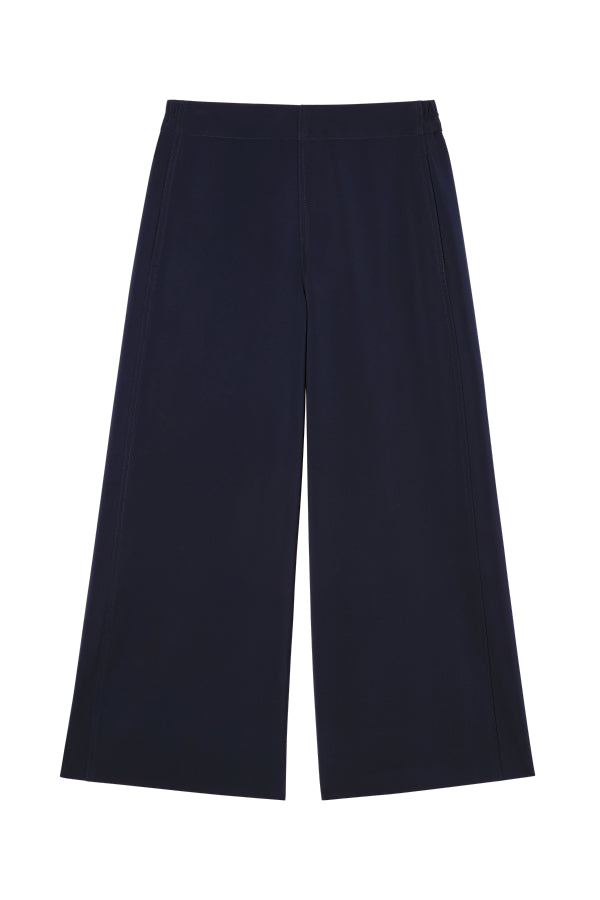 Elena Travel Culotte Pants - OrigamiTech Wrinkle-Free Dark Navy for Women | Perfect for Business Trips & Casual Outings