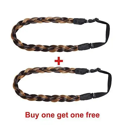 Elastic Stretch Plaited Braid Hairpiece - Natural Looking Hair Extension for Women - Perfect for Cosplay, Weddings & Daily Styling