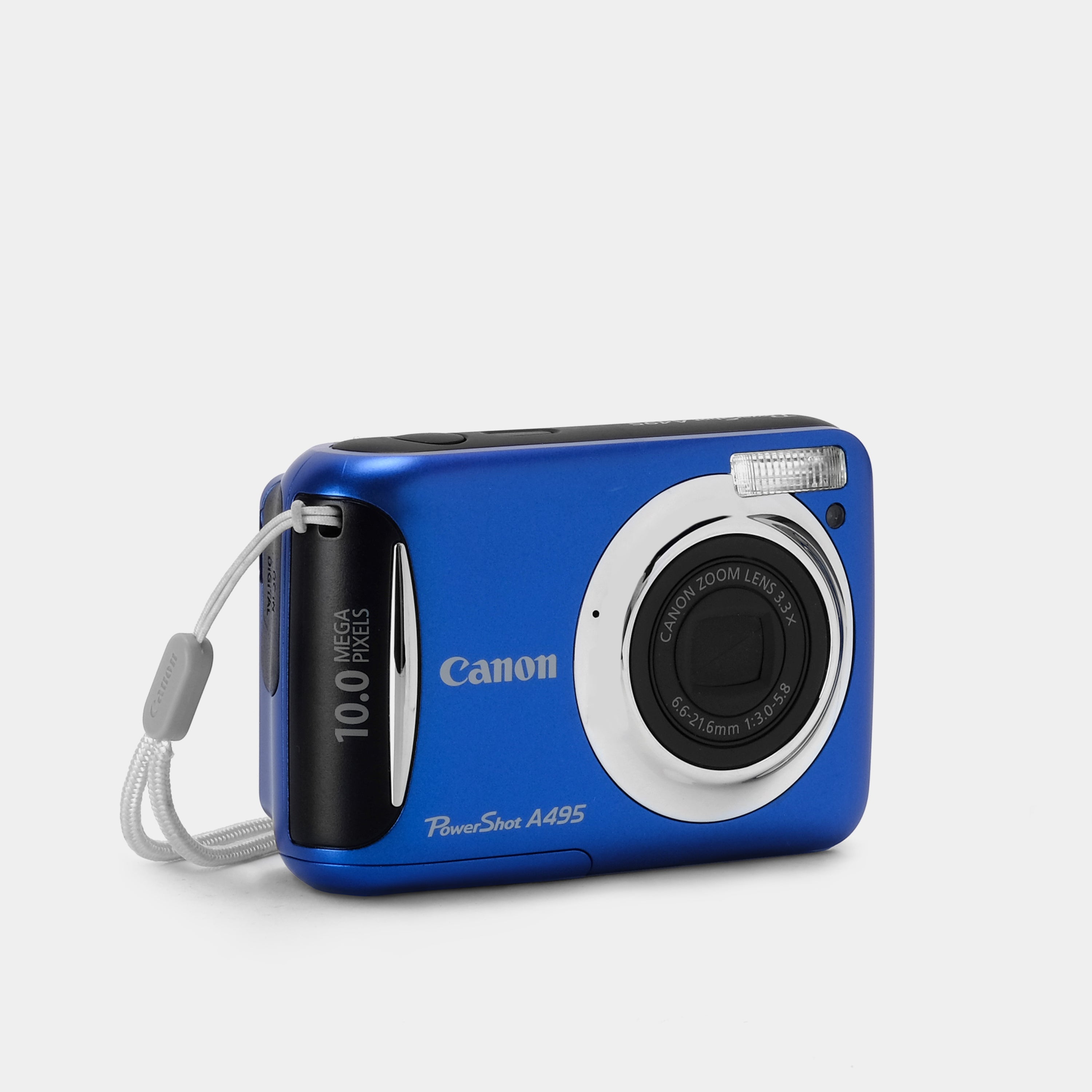 Canon PowerShot A495 Blue Digital Camera - 12.1MP, 3.3x Optical Zoom, 2.5