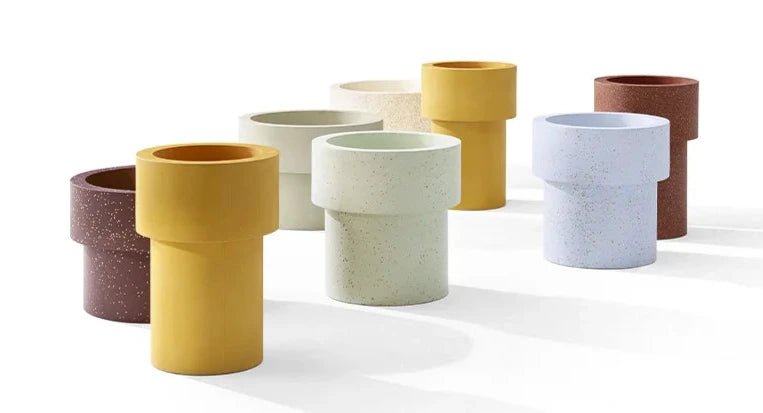 Erasmo Vase by CIMENTO® - Modern Ceramic Home Decor for Living Room, Dining Table & Office Desk | Handcrafted Flower Vase for Centerpieces & Interior Design