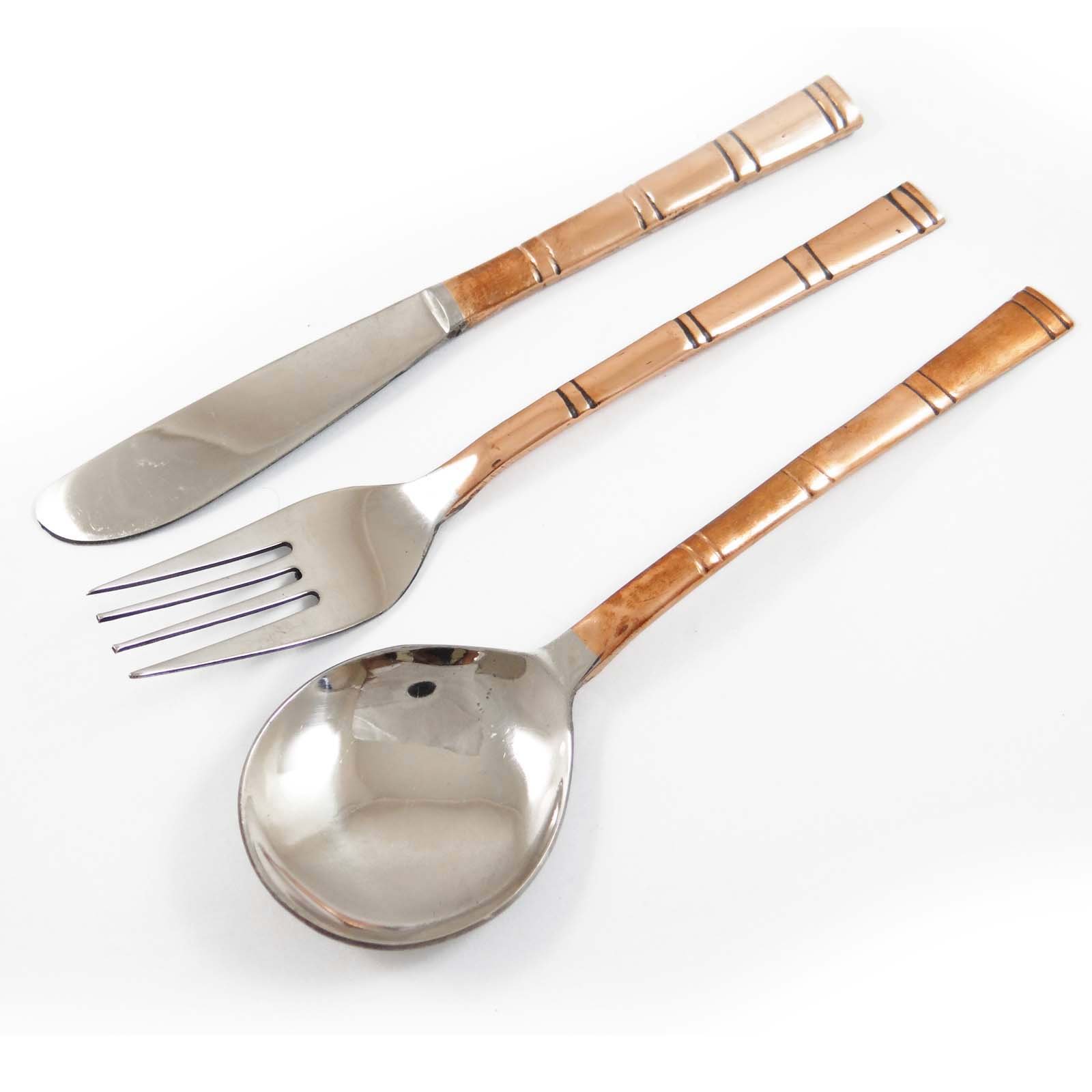 Premium 8-Piece Indian Copper Thali Dinner Set - Traditional Handcrafted Copper Tableware for Healthy Meals | Ideal for Indian Cuisine, Festive Dining & Ayurvedic Wellness
