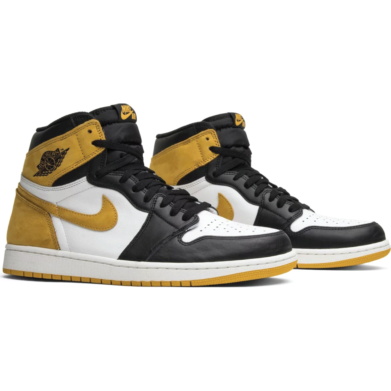 Air Jordan 1 Retro High OG 'Best Hand in the Game' Yellow Ochre Basketball Shoes - Classic Sneakers for Men's Streetwear & Basketball Games