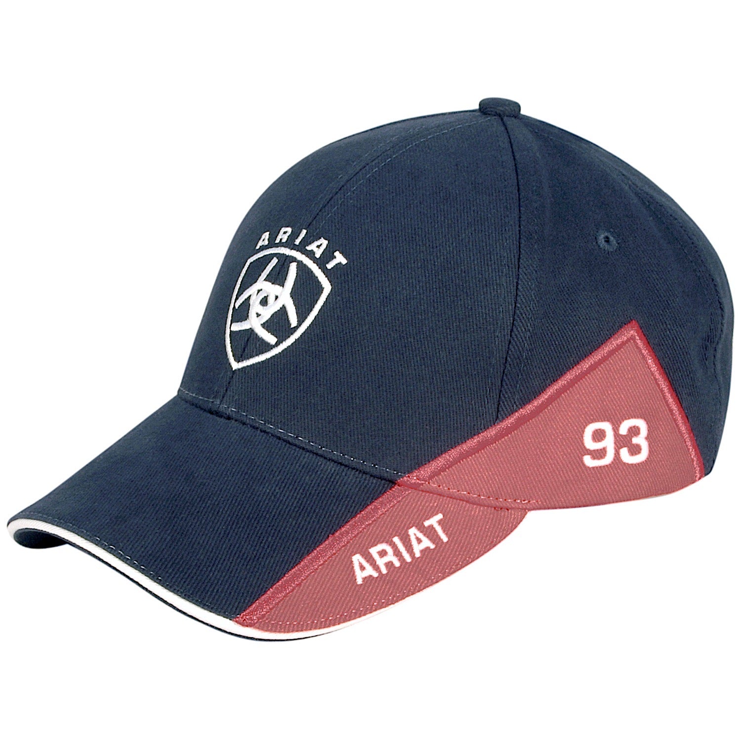 Ariat Signature Cap - Navy, Red & White Adjustable Baseball Hat for Men & Women - Perfect for Outdoor Activities, Sports & Casual Wear