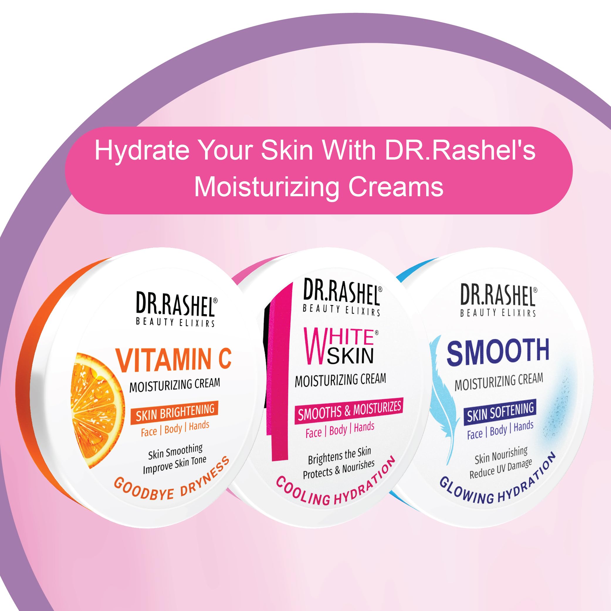 Dr. Rashel White Skin Face Moisturizer 125ml - Daily Lightweight Non-Oily Cream with Glycerin, Arbutin & Niacinamide for Soft Glowing Skin - Perfect for Day & Night Hydration, Brightening & Even Skin Tone