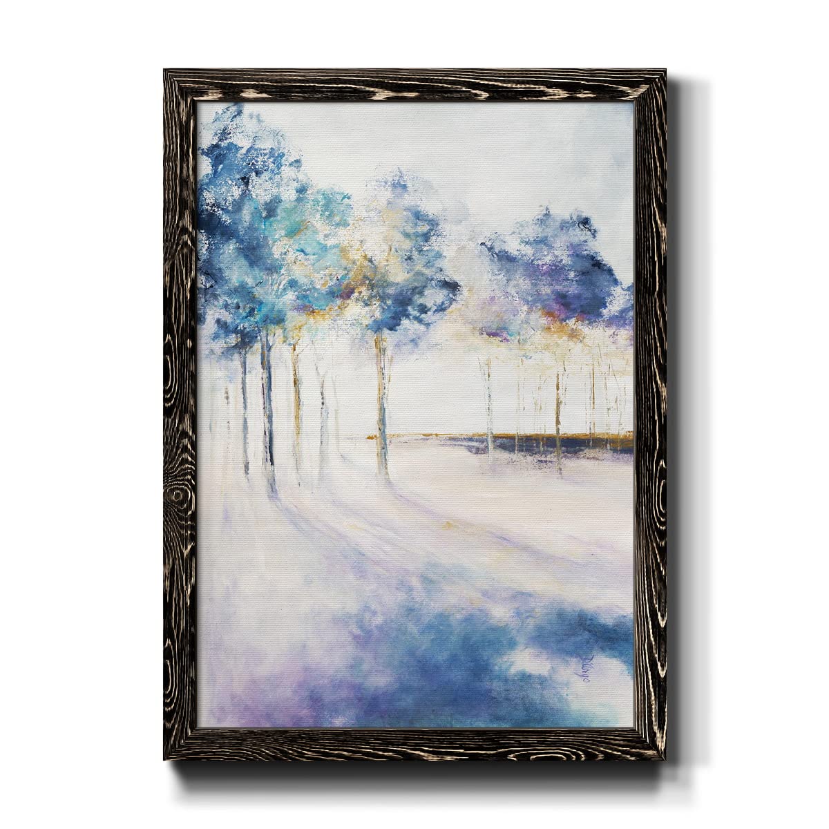 Abstract Geometric Art Deco Canvas Wall Art - Italian Inspired Black Framed Gallery Décor (27x37 Inch) - Perfect for Bathroom, Living Room & Bedroom Decor