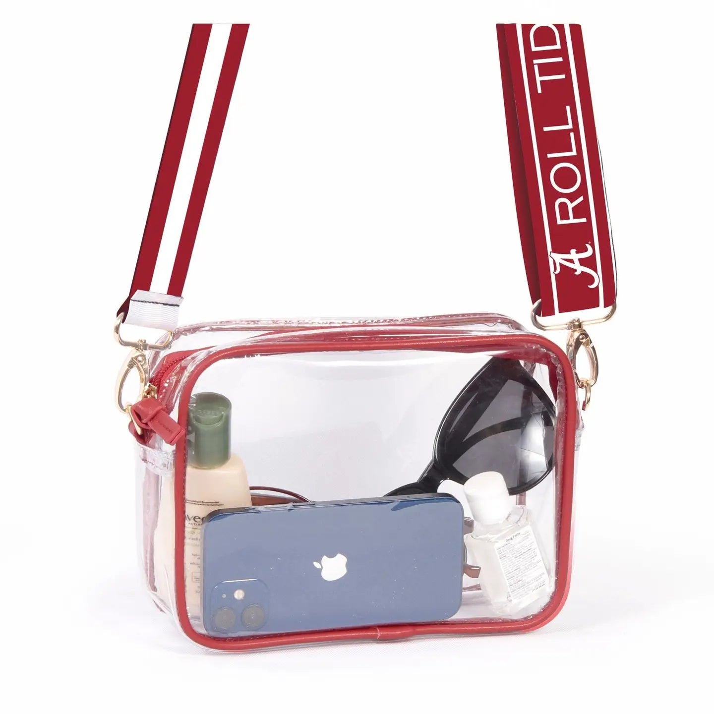 Alabama Auburn Tigers Clear Stadium Approved Purse - NCAA Football Game Day Essentials for Women & Fans - Perfect for Concerts, Travel & Events