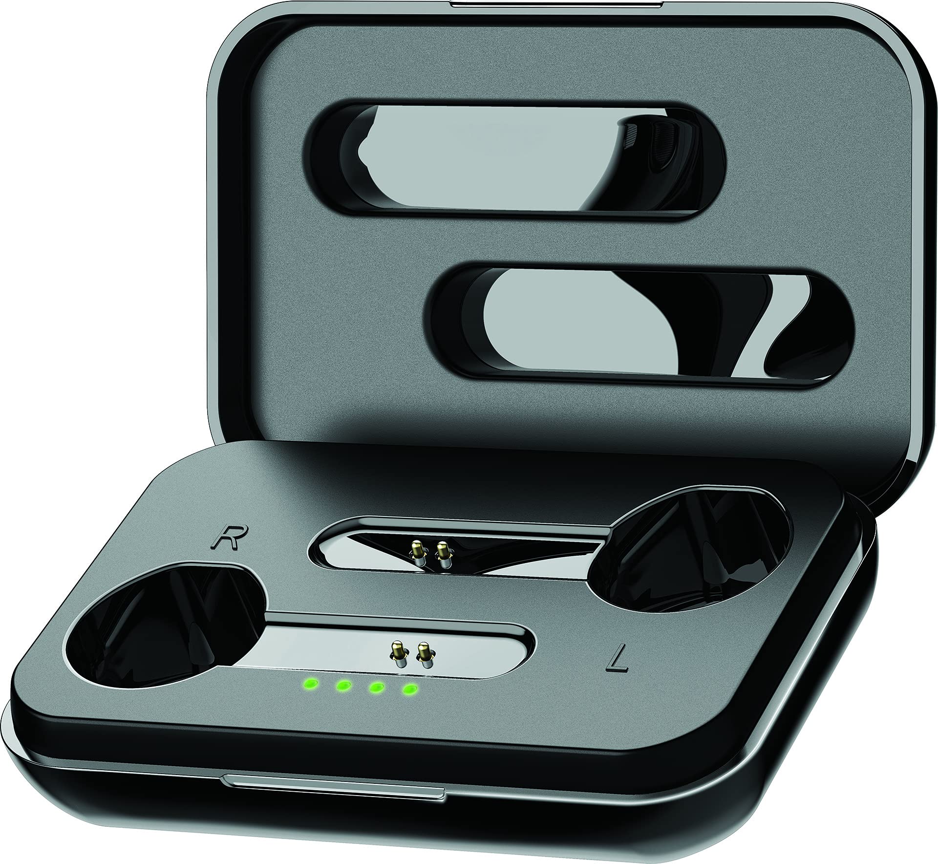 Coby True Wireless Earbuds with Active Noise Cancellation - Bluetooth 5.0 Headphones, Auto Pairing, Wireless Charging Case, IPX6 Waterproof, Built-in Mic for Calls | Perfect for Gym, Running, Travel & Work (Black)