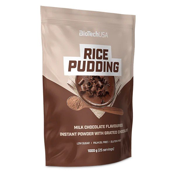 BioTechUSA Rice Pudding 1000g - High Protein Dessert for Muscle Recovery | Post-Workout Snack & Healthy Breakfast Option