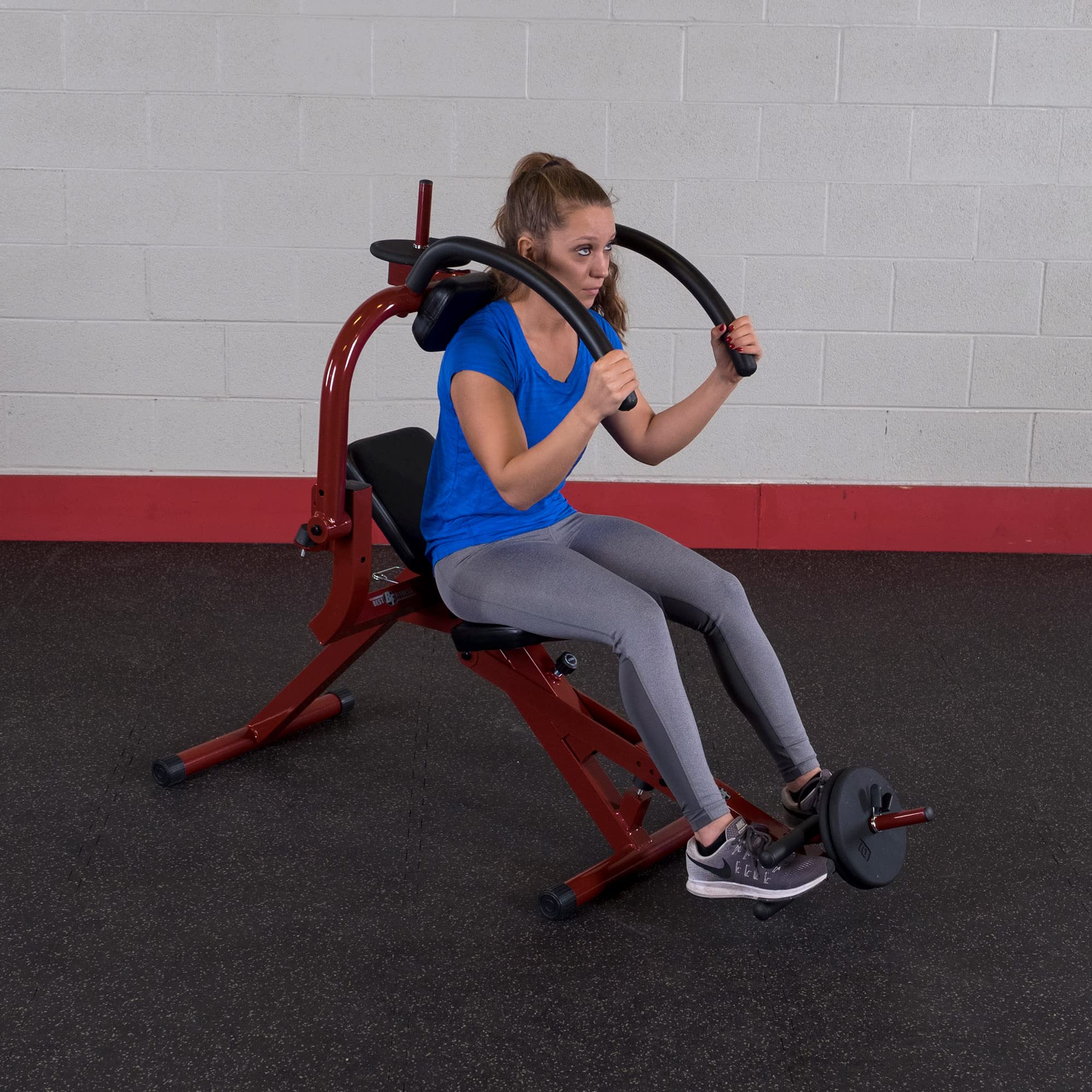 Best Semi Recumbent Ab Crunch Bench BFAB20B - Home Gym Equipment for Lower & Upper Abdominal Workout - Adjustable Strength Training Machine for Core Exercises - Perfect for Small Spaces & Home Fitness Routines