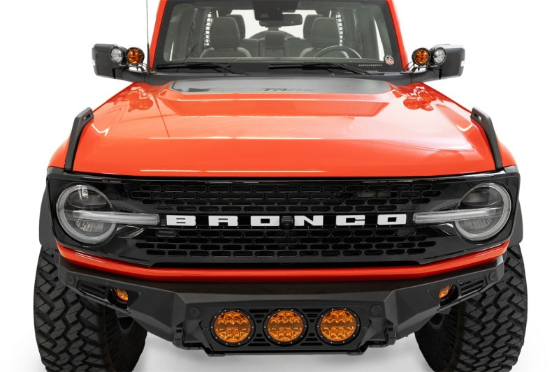 21-23 Ford Bronco & Raptor Dual Ditch Light Brackets Kit - Heavy Duty Off-Road LED Light Mounting Brackets for Enhanced Night Driving & Trail Adventures