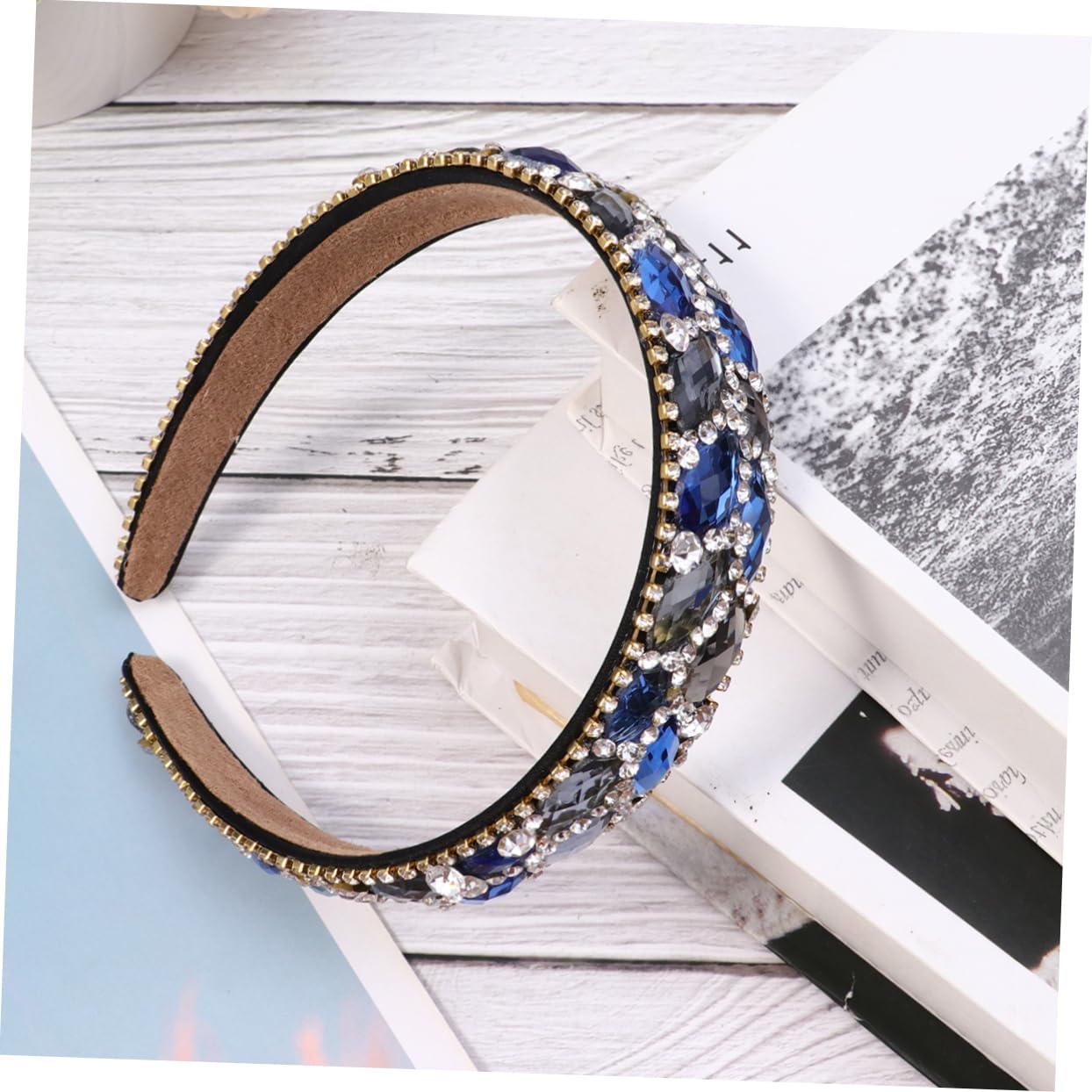 Beavorty Rhinestone Headband for Women - Elegant Crystal Hair Accessories, Fashionable Headwear for Parties, Weddings & Special Occasions
