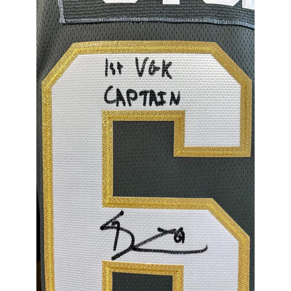 Authentic Mark Stone Autographed Vegas Golden Knights 1st Captain Jersey with COA & IGM Certification - Perfect for NHL Fans, Collectors & Sports Memorabilia Displays