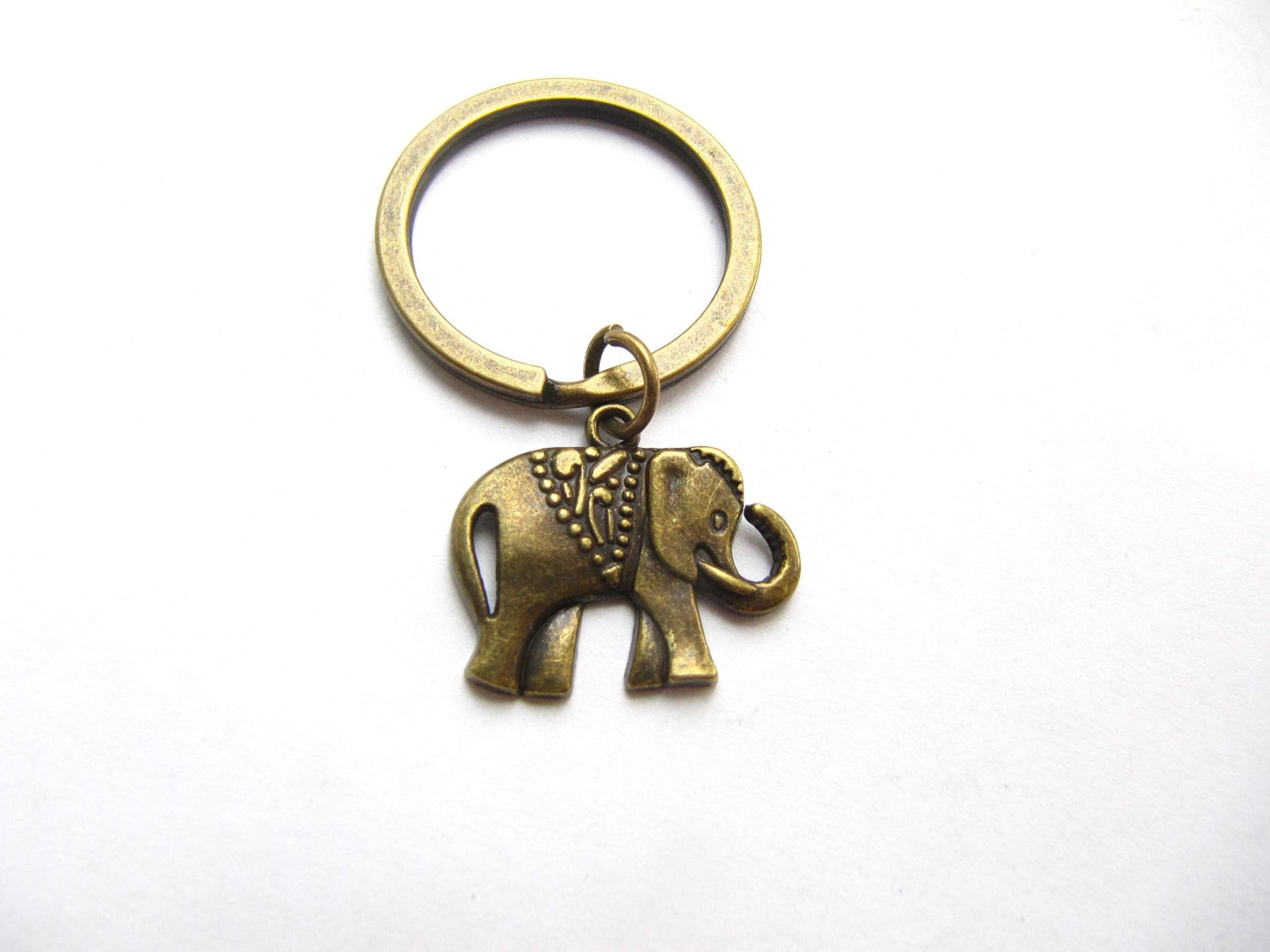 Lucky Elephant Keychain - Cute Elephant Key Ring for Animal Lovers, Unique Good Luck Charm Gift for Women & Men - Perfect for Keychains Collection, Housewarming Gift, or Birthday Present