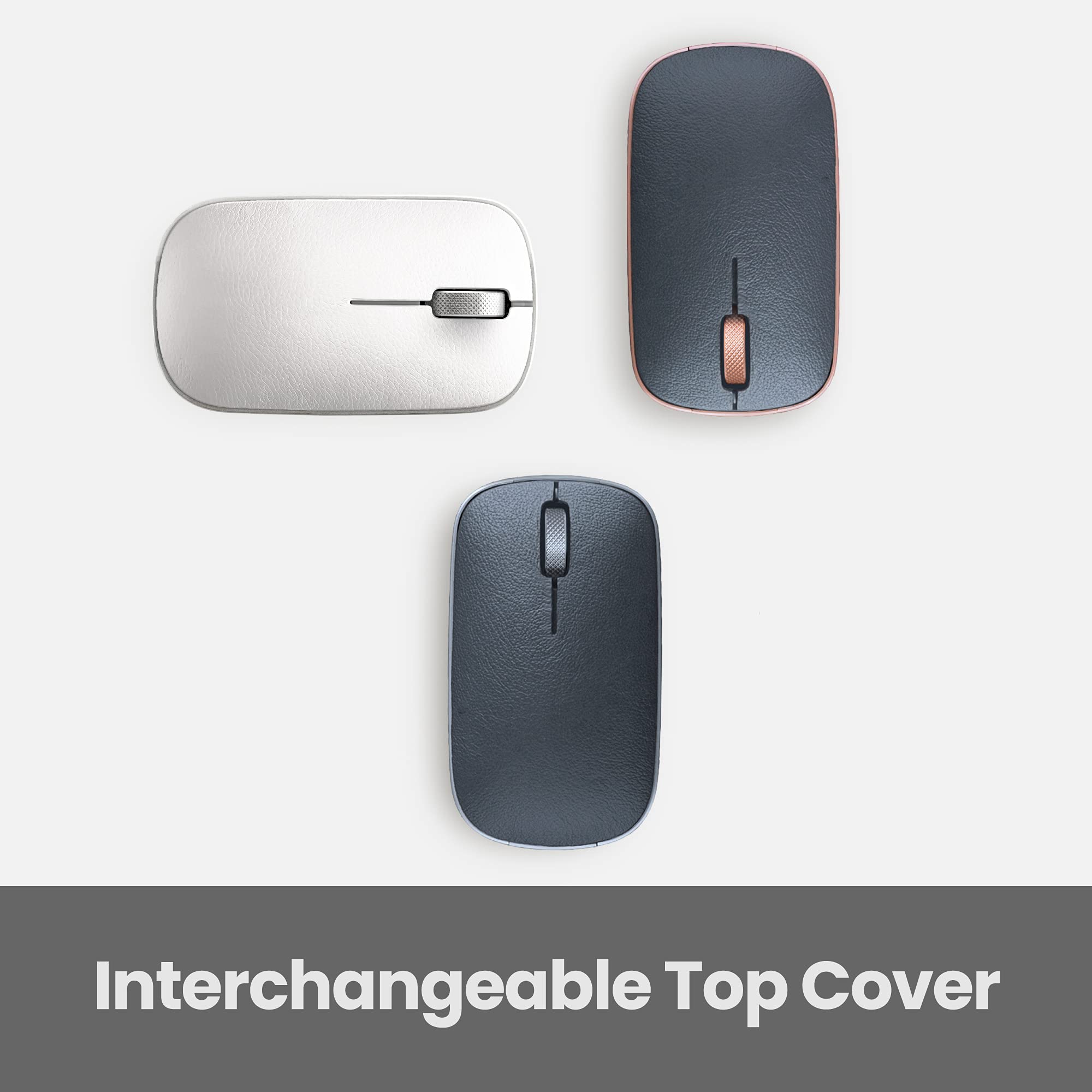 Azio Retro Classic Bluetooth Mouse (Maple) - Wireless Genuine Leather Mouse with Pixart Precision Tracker for Mac, PC, Laptop - Perfect for Office, Home & Travel Use
