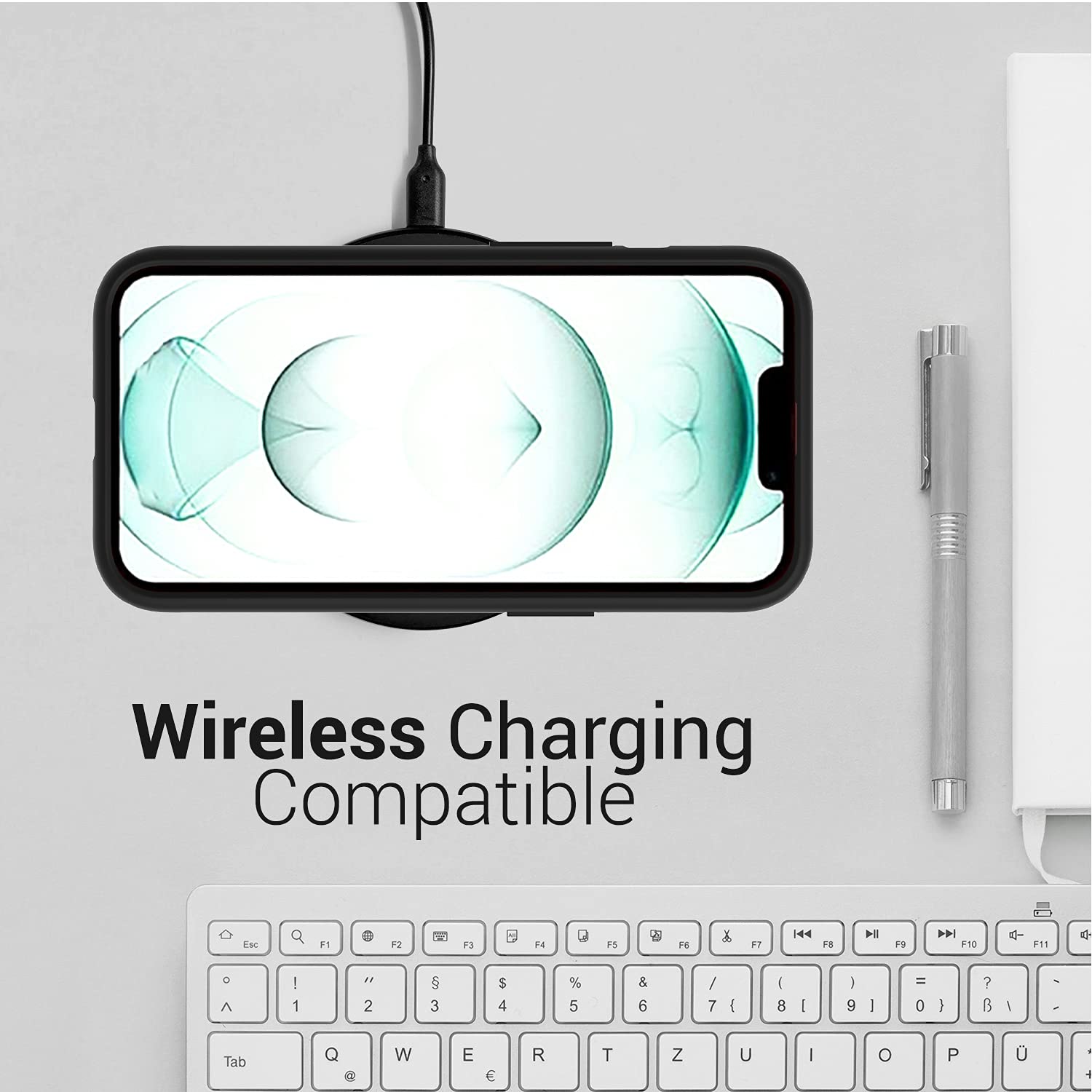 CoverON Magnetic Stand Rugged Metal Case for Apple iPhone 13 | Shockproof Protective Cover in Mint Teal | Perfect for Outdoor Activities, Work & Travel