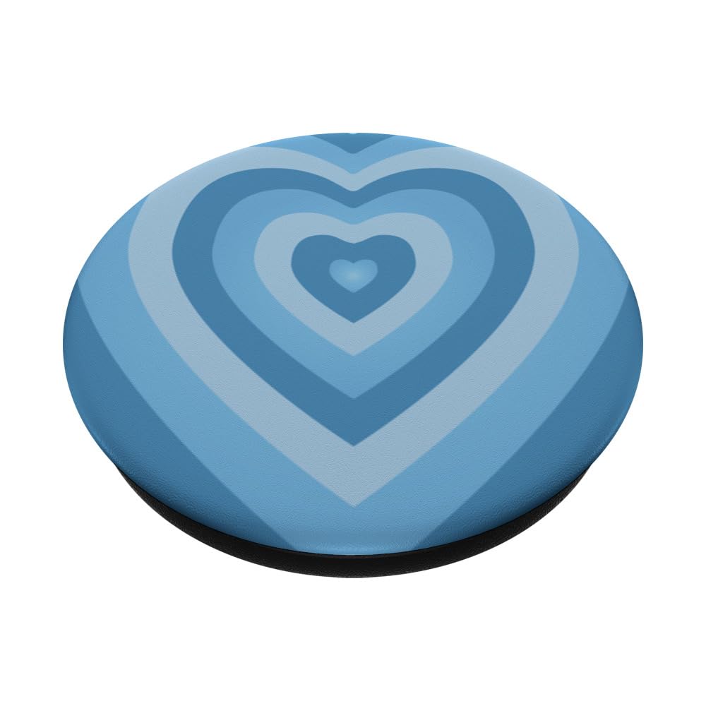 Light Blue Hearts PopGrip - Aesthetic Phone Grip for Daily Use