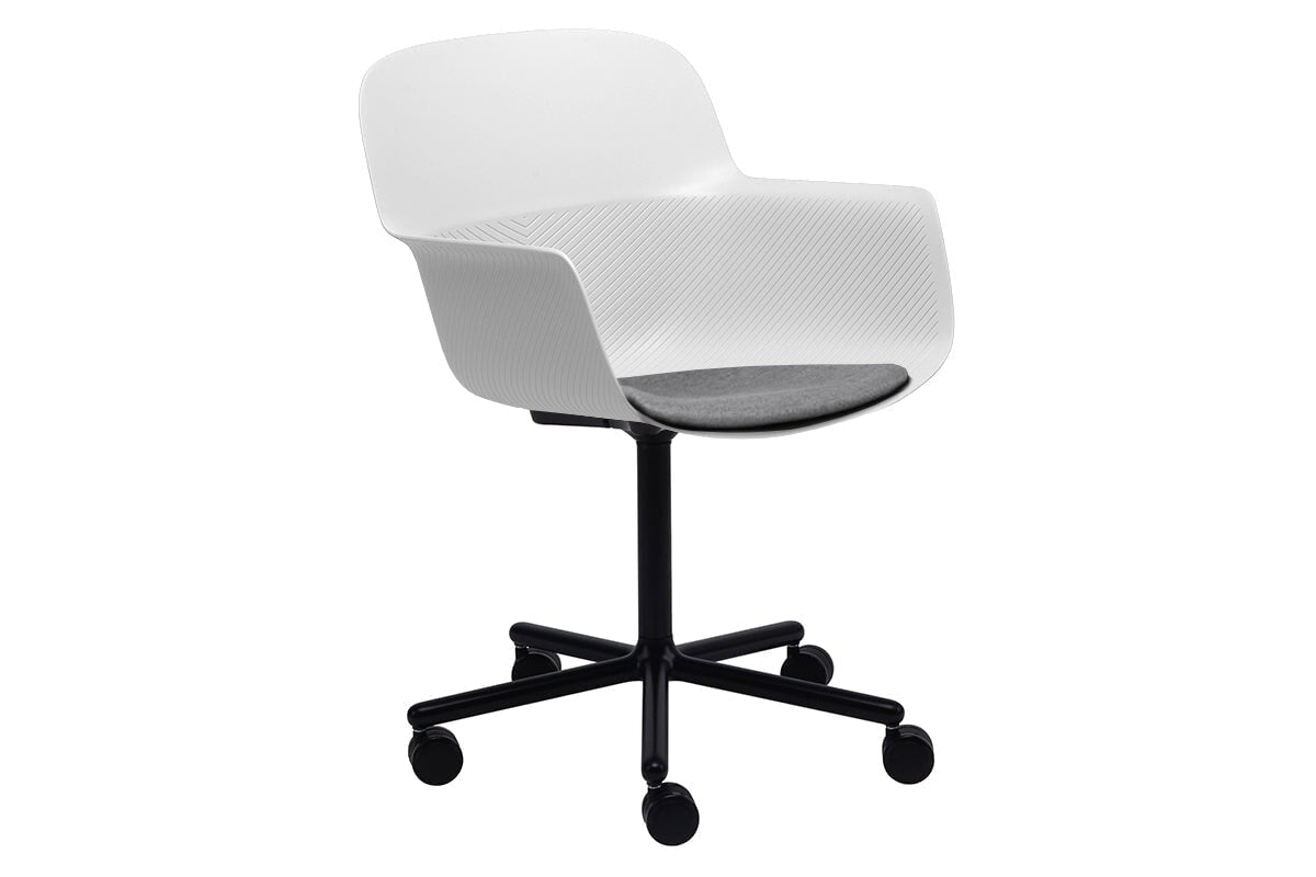 Tommy Tub Plastic Chair with Swivel Base - Durable Outdoor & Indoor Seating for Patio, Poolside, and Garden Relaxation