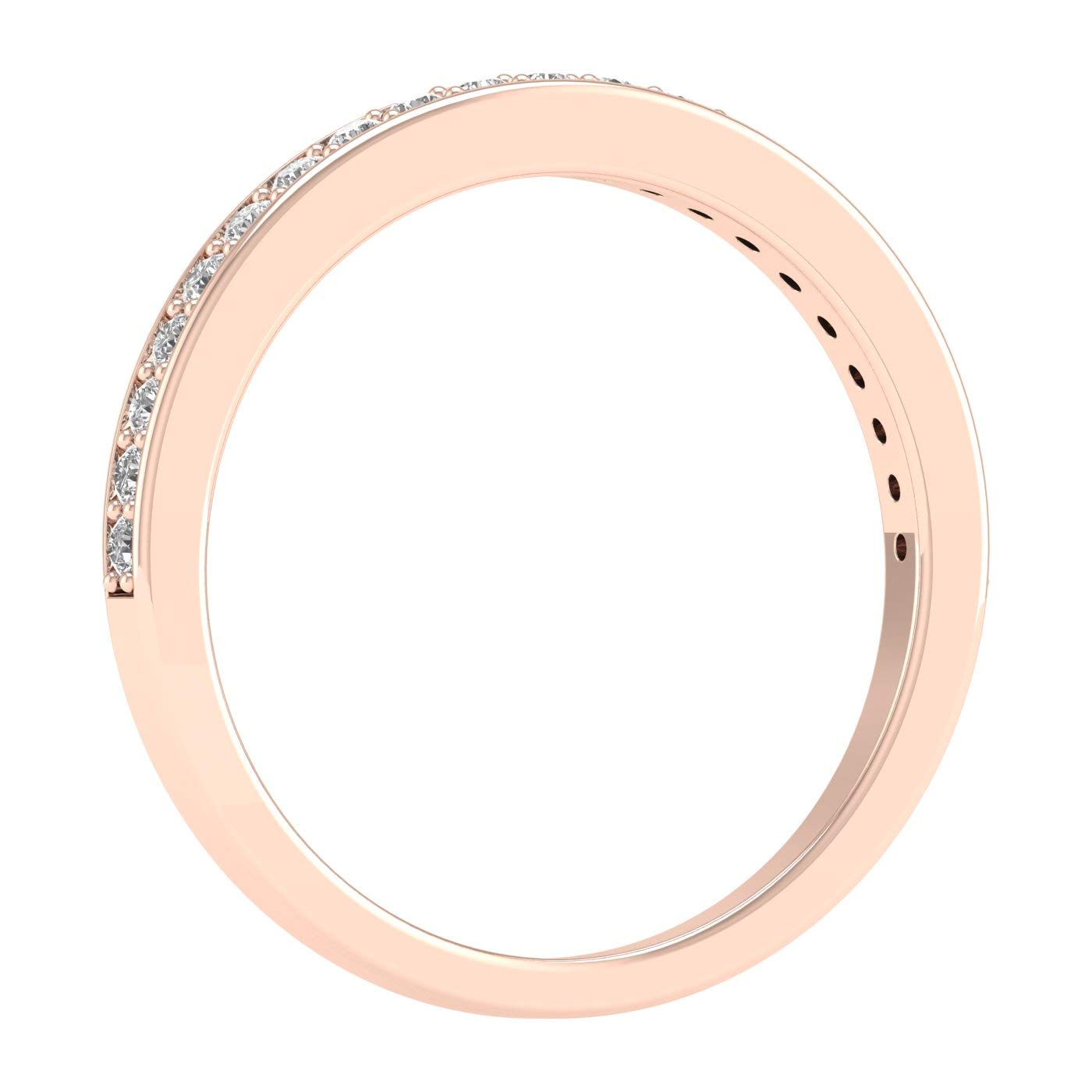 14K Gold 1/4 TCW Diamond Pave Wedding Band Ring - IGI Certified Engagement Ring for Women, Perfect for Bridal Jewelry, Anniversary Gifts & Special Occasions