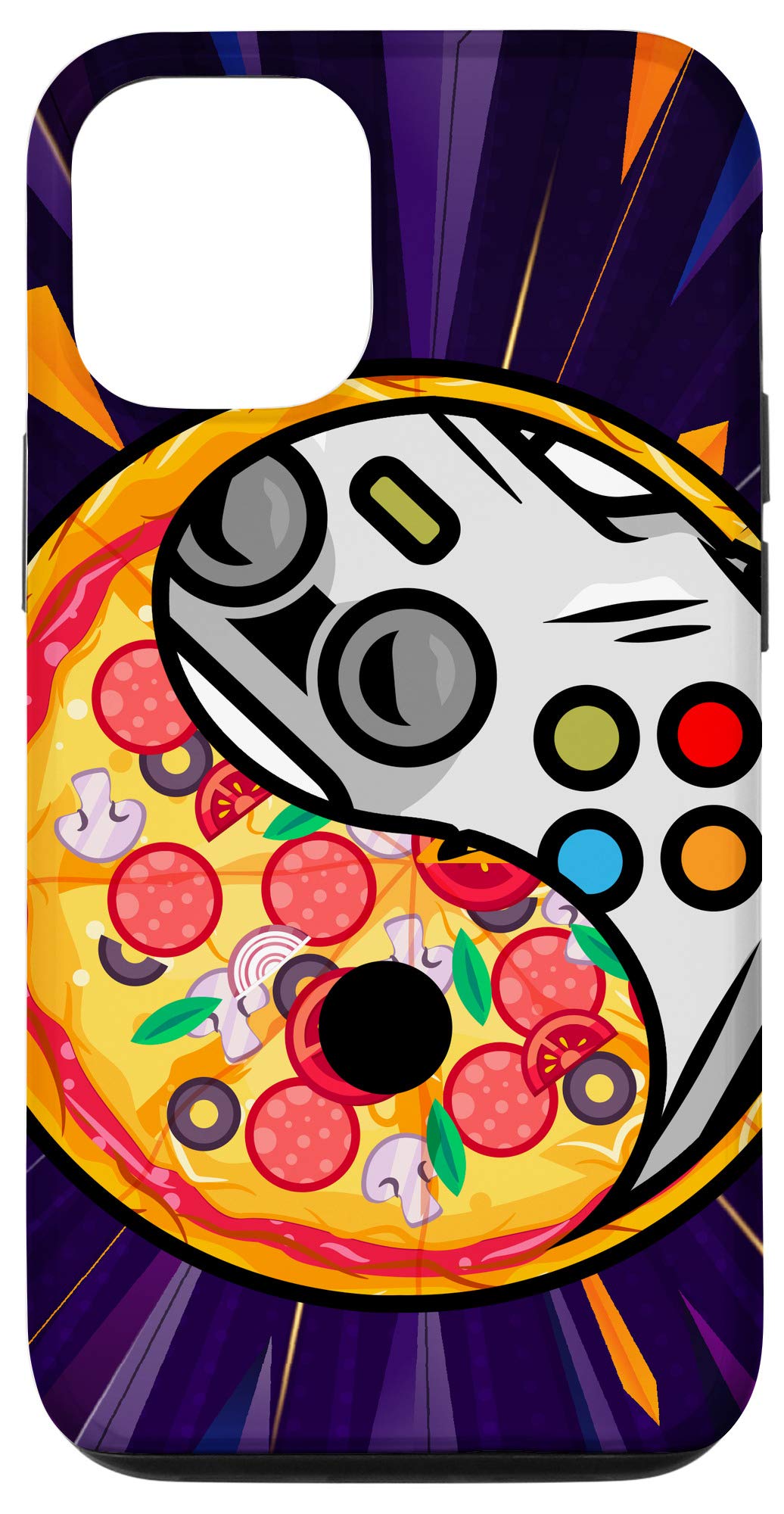 iPhone 12/12 Pro Kawaii Anime Gaming Case - Cute Pizza Controller Design for Gamers | Perfect Gift for Video Game Lovers & Anime Fans | Protective Phone Cover for Gaming Enthusiasts