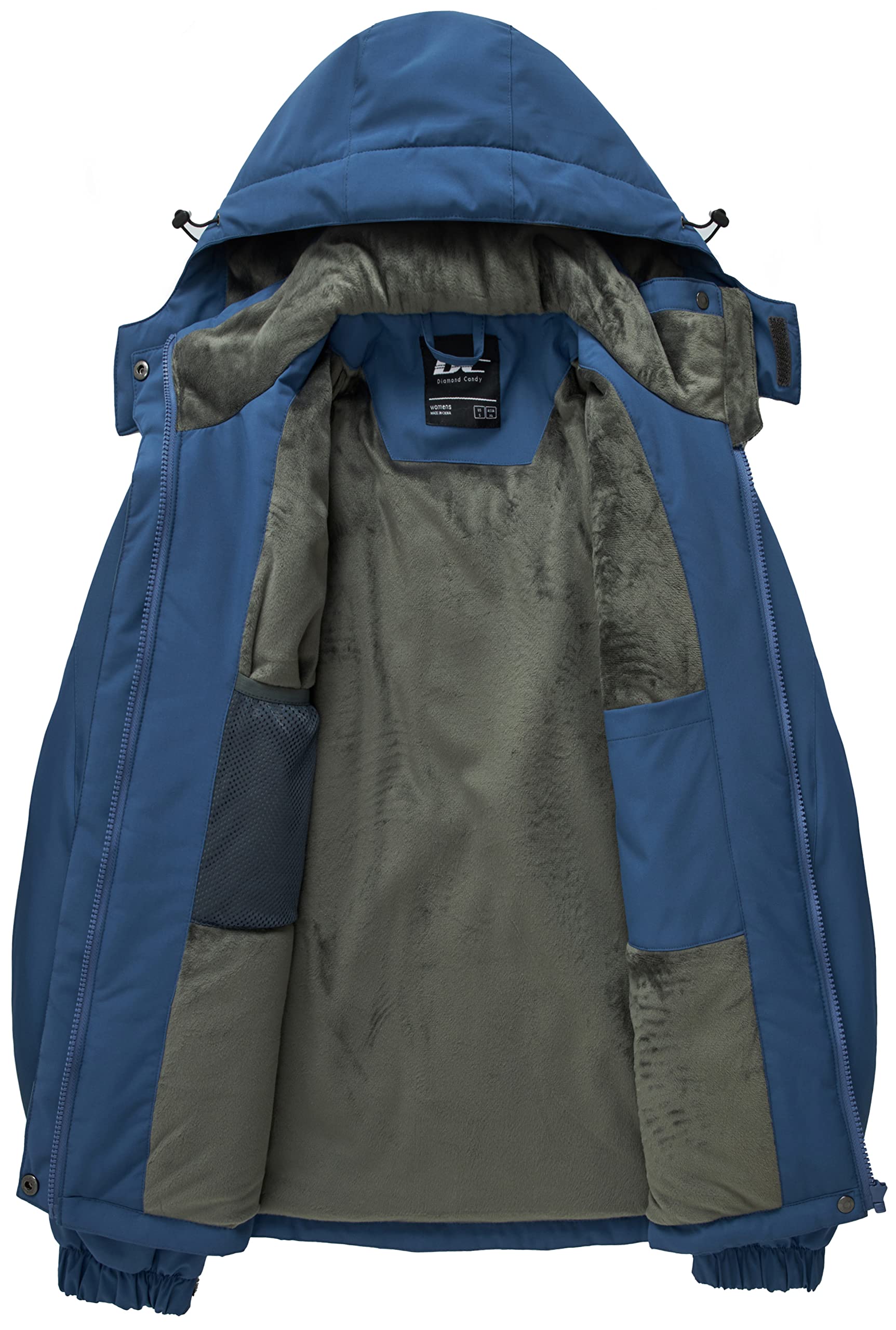 Women's Waterproof Windproof Winter Ski Jacket with Hood - Diamond Candy Insulated Snow Coat for Skiing, Snowboarding & Outdoor Activities