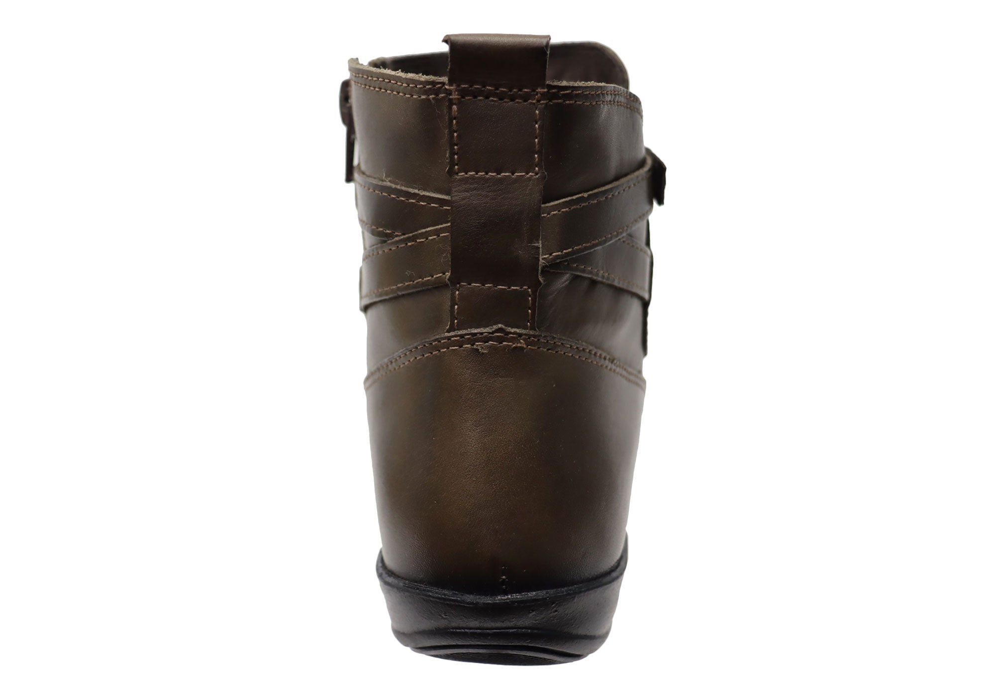 Perlatto Lane Women's Comfortable Leather Ankle Boots - Made in Brazil - Stylish Casual & Office Wear for Fall/Winter