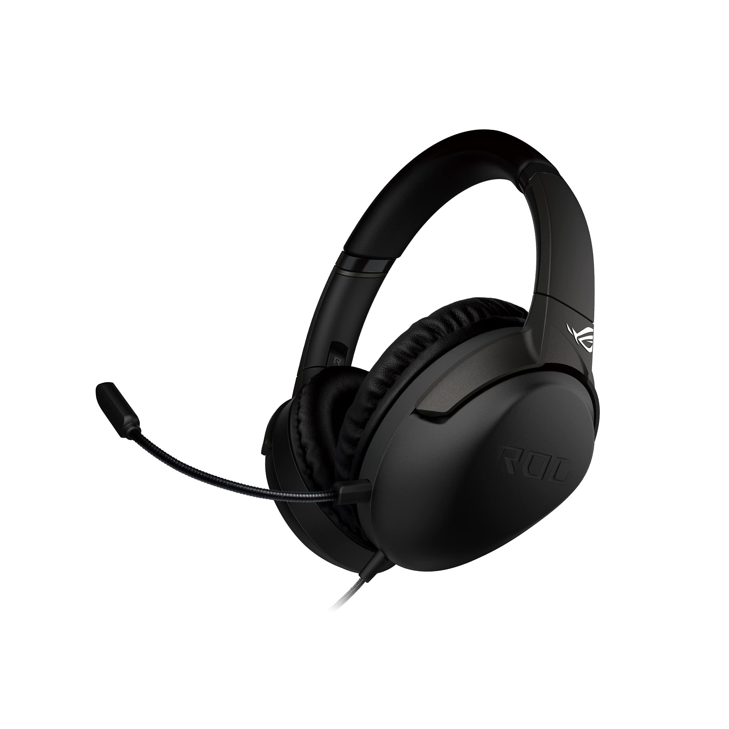 ASUS ROG Strix Go Core Wired Gaming Headset with 3.5mm Connector - Lightweight Over-Ear Headphones for PC, Mac, Nintendo Switch & PS4 (Black) - Perfect for Competitive Gaming & Long Sessions
