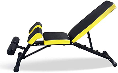 DIEFMJ Adjustable Weight Bench for Home Gym - Multifunctional Dumbbell Workout Bench with Sit-Up Station, Fitness Chair & Training Stool | Perfect for Strength Training, Cardio Workouts & Home Exercise