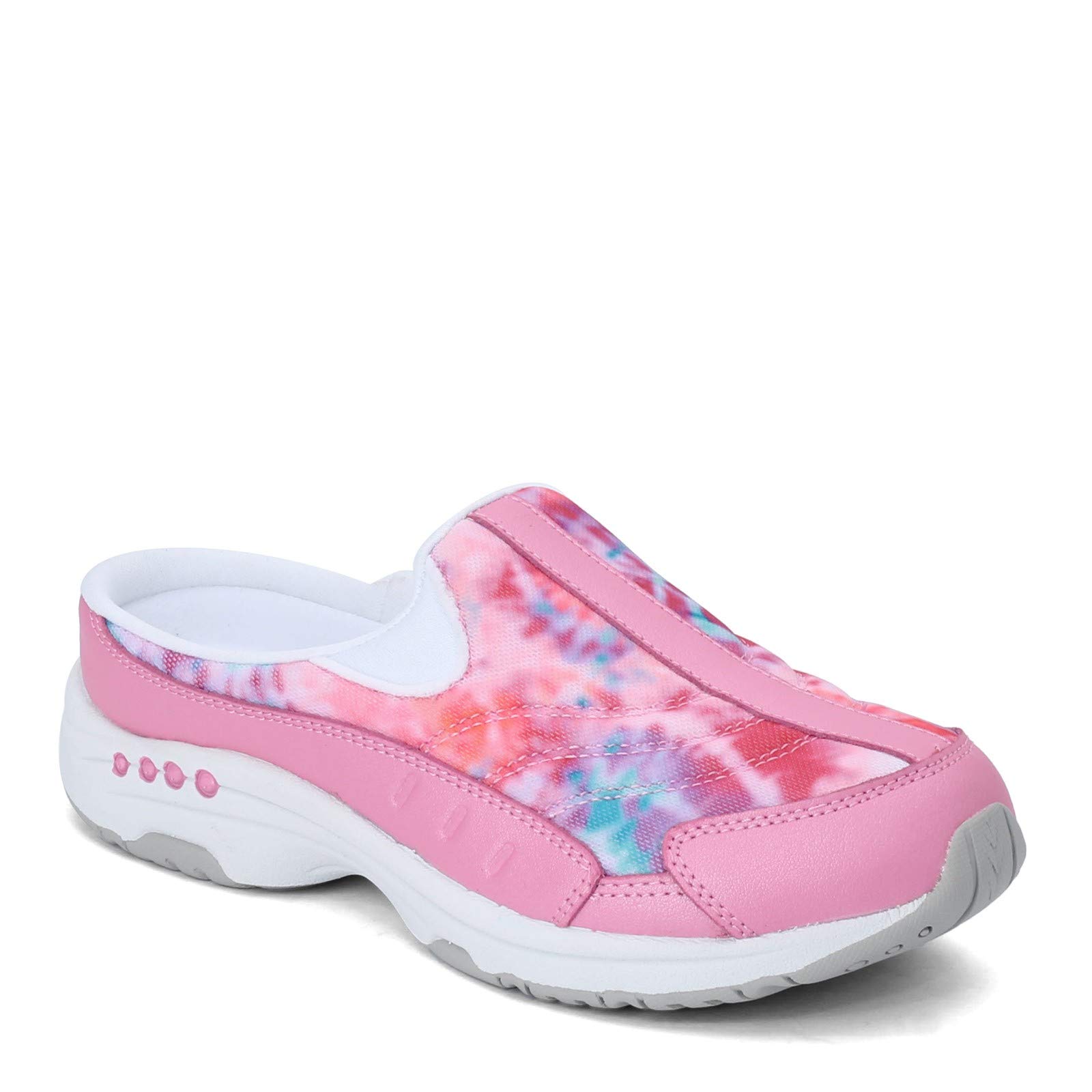 Easy Spirit Traveltime 450 Women's Comfortable Walking Shoes - Pink Size 8 | Slip-On Sneakers for Travel, Work & Everyday Wear