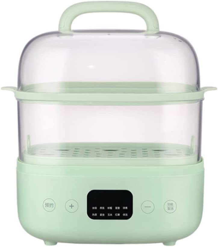 ADAPEY Electric Food Steamer - 10L Capacity with 10-Hour Timer, Automatic Keep Warm & Reheat Function, Removable Washable Base for Healthy Cooking - Perfect for Meal Prep, Reheating Leftovers, and Cooking Vegetables/Fish at Home