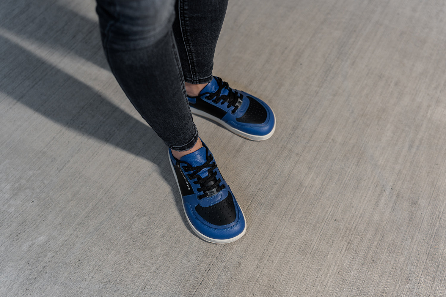 Barefoot Sneakers for Men & Women - Barebarics Wave Black & Blue Minimalist Shoes | Lightweight, Flexible & Comfortable for Running, Walking & Everyday Wear