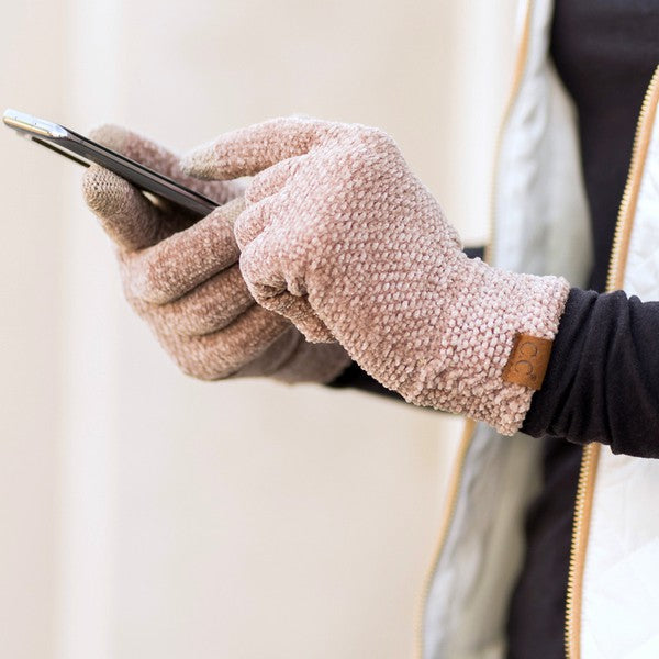 Oh So Soft Chenille Touch Gloves - Warm Winter Gloves for Women & Men - Touchscreen Compatible for Smartphones - Perfect for Driving, Outdoor Activities & Cold Weather